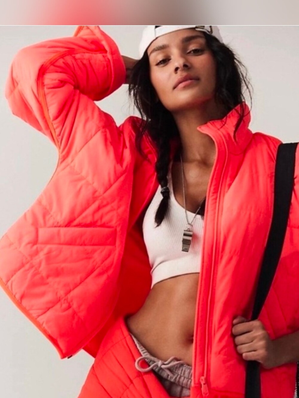 FP movement NWT free people Pippa Packable Puffer Jacket Hot Watermon large